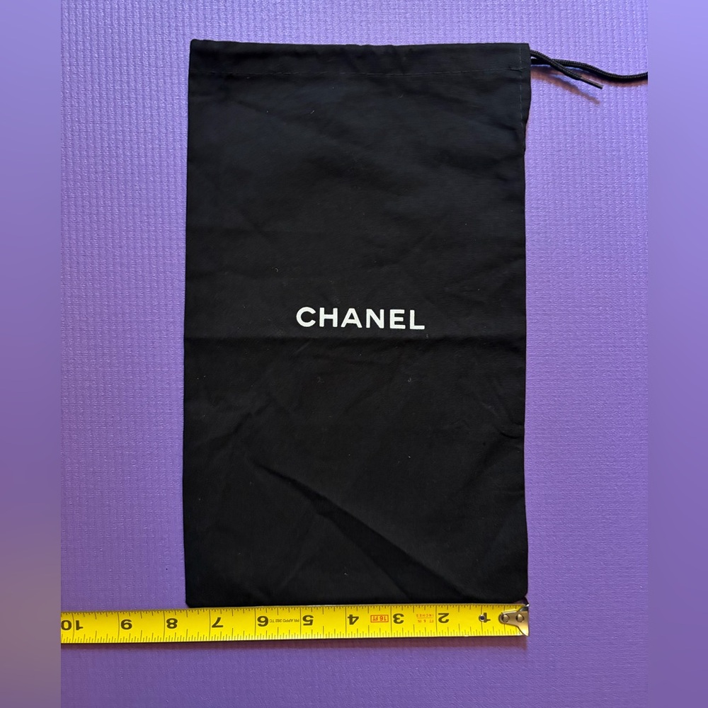 CHANEL Drawstring Shoe Size  7.5" x 12.5"